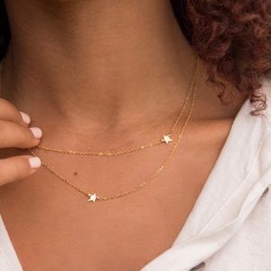 NEW Jennifer Zeuner Star Double Necklace